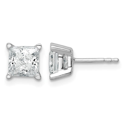 True Origin Lab Grown Diamond VS+ F+ Princess Four Prong Heavy Weight Complete Stud Earrings