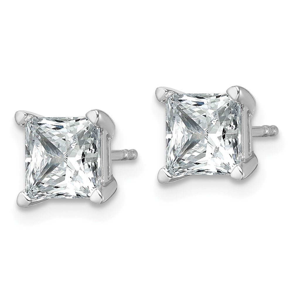 True Origin Lab Grown Diamond VS+ F+ Princess Four Prong Heavy Weight Complete Stud Earrings