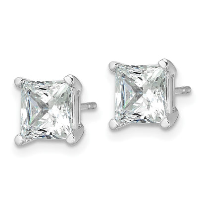 True Origin Lab Grown Diamond VS+ F+ Princess Four Prong Heavy Weight Complete Stud Earrings