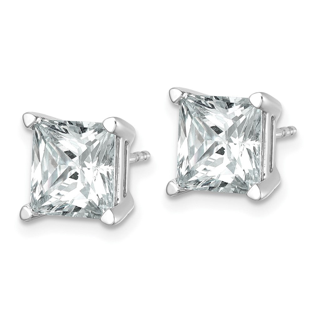 True Origin Lab Grown Diamond VS+ F+ Princess Four Prong Heavy Weight Complete Stud Earrings