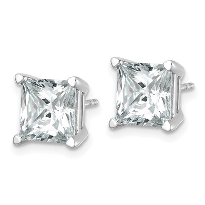 True Origin Lab Grown Diamond VS+ F+ Princess Four Prong Heavy Weight Complete Stud Earrings