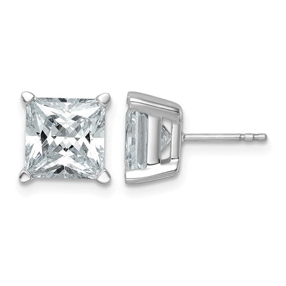 True Origin Lab Grown Diamond VS+ F+ Princess Four Prong Heavy Weight Complete Stud Earrings