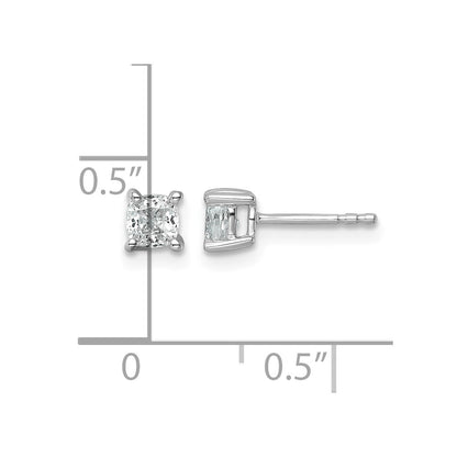 True Origin Lab Grown Diamond VS+ F+ Cushion Four Prong Heavy Weight Complete Stud Earrings
