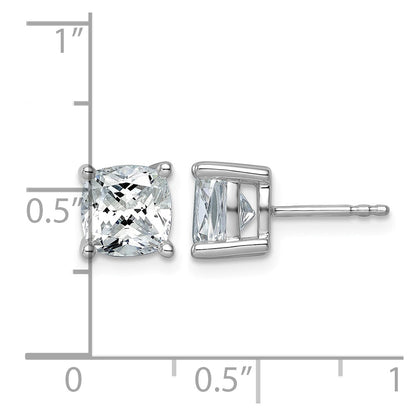 True Origin Lab Grown Diamond VS+ F+ Cushion Four Prong Heavy Weight Complete Stud Earrings