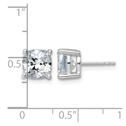 True Origin Lab Grown Diamond VS+ F+ Cushion Four Prong Heavy Weight Complete Stud Earrings