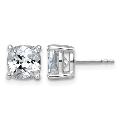 True Origin Lab Grown Diamond VS+ F+ Cushion Four Prong Heavy Weight Complete Stud Earrings