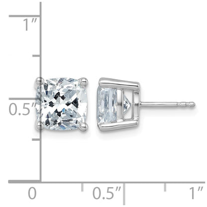 True Origin Lab Grown Diamond VS+ F+ Cushion Four Prong Heavy Weight Complete Stud Earrings