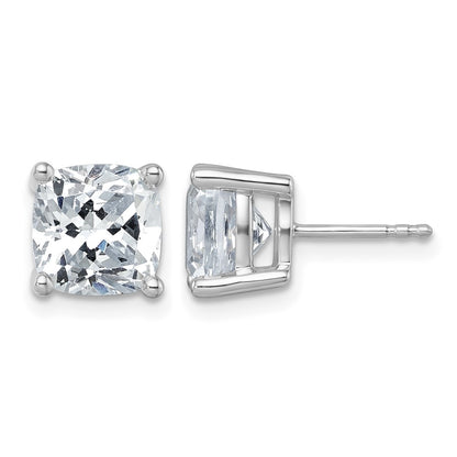 True Origin Lab Grown Diamond VS+ F+ Cushion Four Prong Heavy Weight Complete Stud Earrings