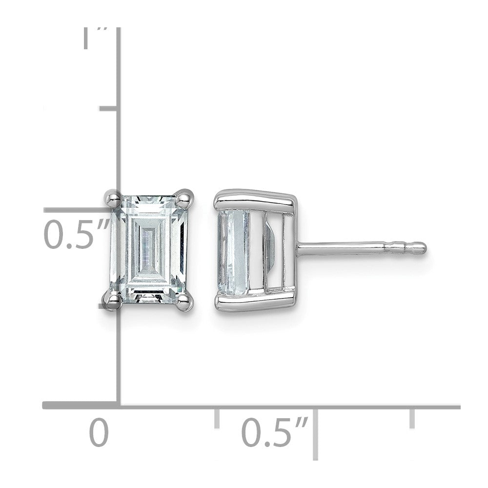 True Origin Lab Grown Diamond VS+ F+ Emerald Four Prong Heavy Weight Complete Stud Earrings