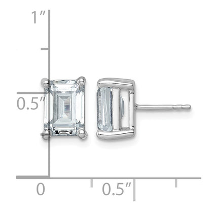 True Origin Lab Grown Diamond VS+ F+ Emerald Four Prong Heavy Weight Complete Stud Earrings