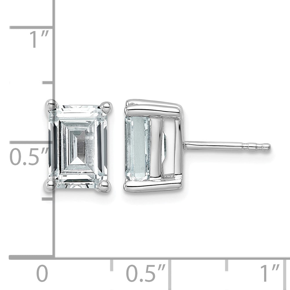 True Origin Lab Grown Diamond VS+ F+ Emerald Four Prong Heavy Weight Complete Stud Earrings