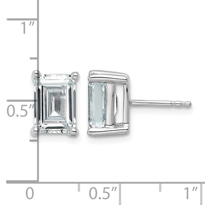 True Origin Lab Grown Diamond VS+ F+ Emerald Four Prong Heavy Weight Complete Stud Earrings