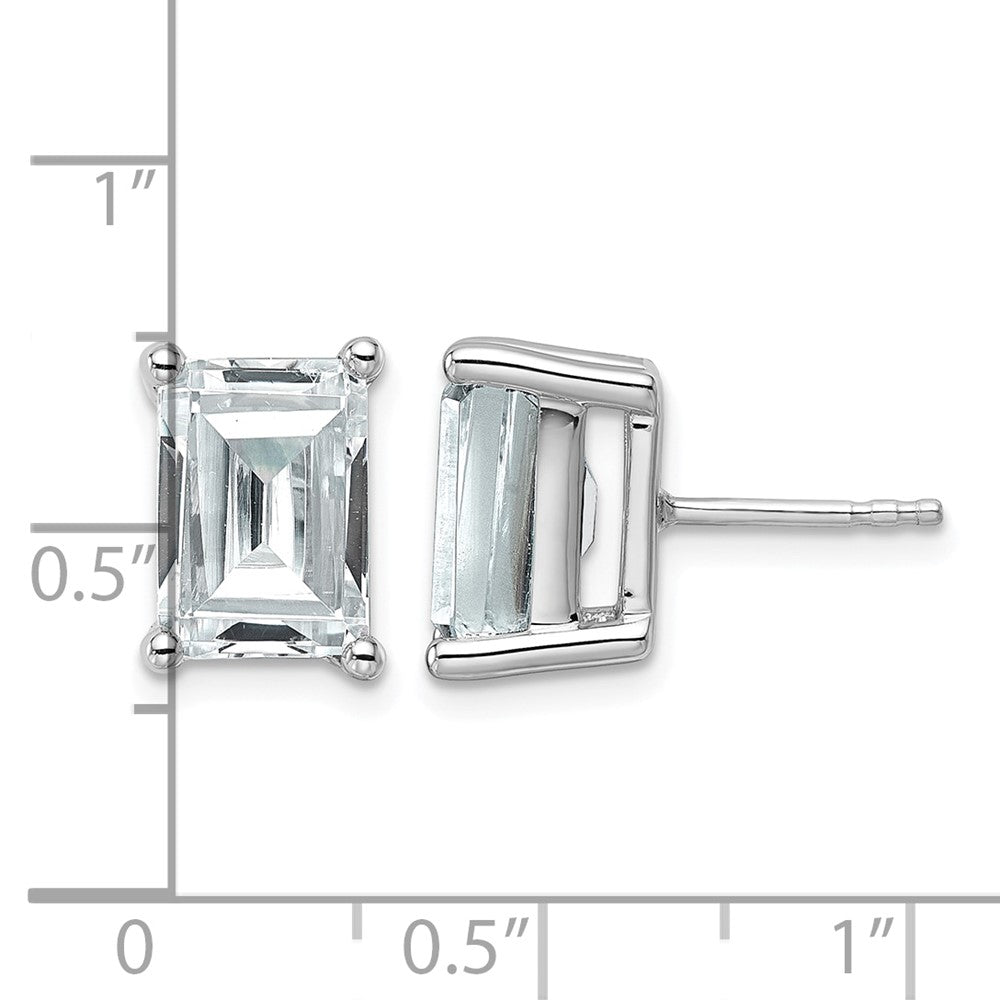 True Origin Lab Grown Diamond VS+ F+ Emerald Four Prong Heavy Weight Complete Stud Earrings