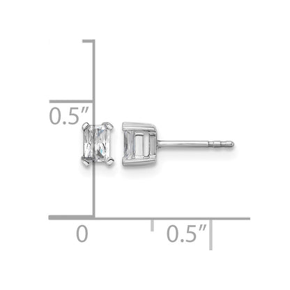 True Origin Lab Grown Diamond VS+ F+ Radiant Four Prong Heavy Weight Complete Stud Earrings