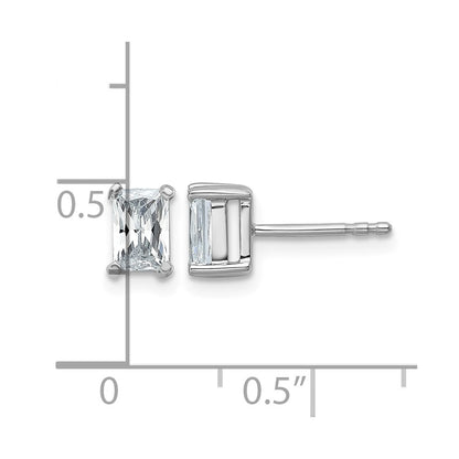 True Origin Lab Grown Diamond VS+ F+ Radiant Four Prong Heavy Weight Complete Stud Earrings