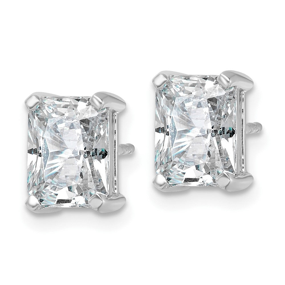 True Origin Lab Grown Diamond VS+ F+ Radiant Four Prong Heavy Weight Complete Stud Earrings