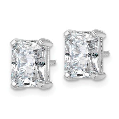 True Origin Lab Grown Diamond VS+ F+ Radiant Four Prong Heavy Weight Complete Stud Earrings
