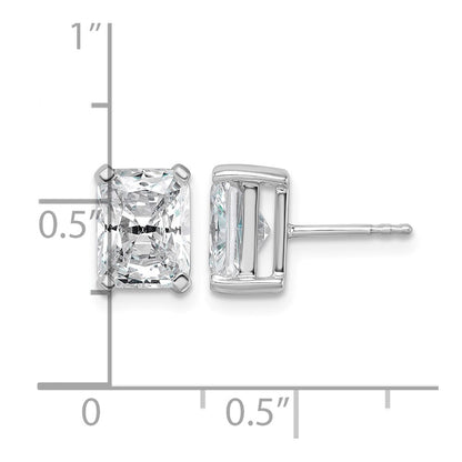 True Origin Lab Grown Diamond VS+ F+ Radiant Four Prong Heavy Weight Complete Stud Earrings