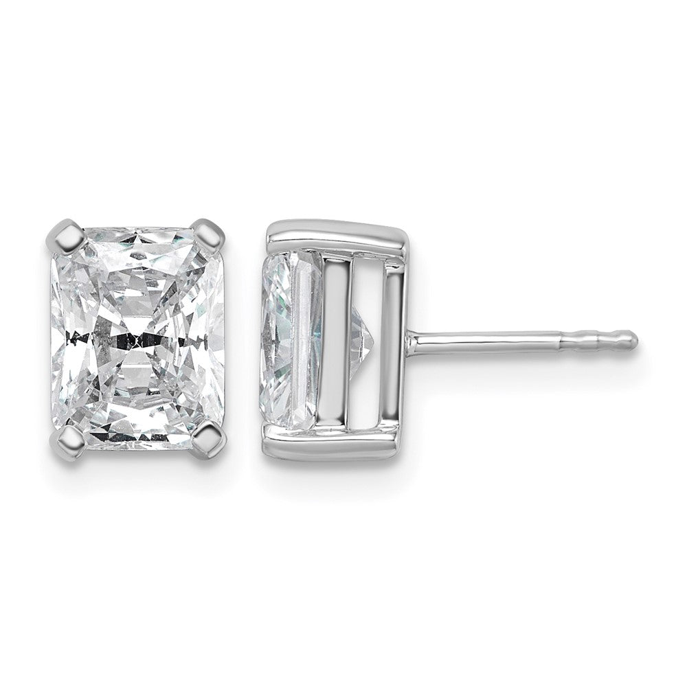 True Origin Lab Grown Diamond VS+ F+ Radiant Four Prong Heavy Weight Complete Stud Earrings