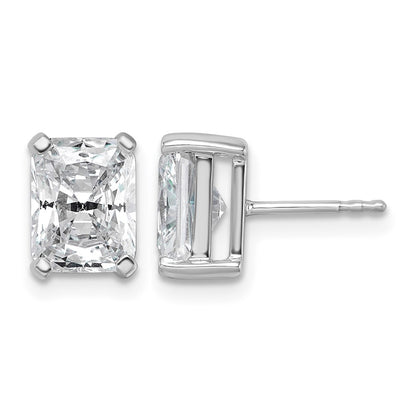 True Origin Lab Grown Diamond VS+ F+ Radiant Four Prong Heavy Weight Complete Stud Earrings