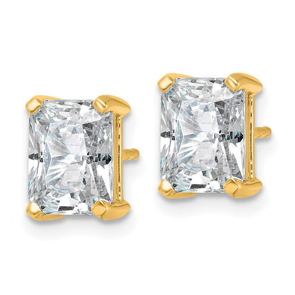 True Origin Lab Grown Diamond VS+ F+ Radiant Four Prong Heavy Weight Complete Stud Earrings