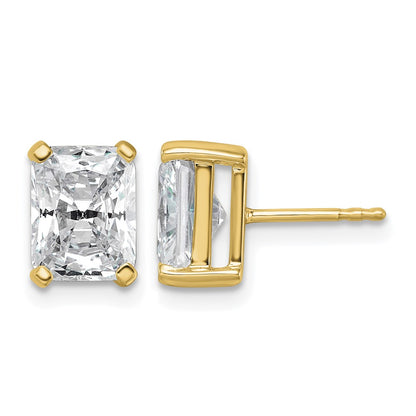 True Origin Lab Grown Diamond VS+ F+ Radiant Four Prong Heavy Weight Complete Stud Earrings