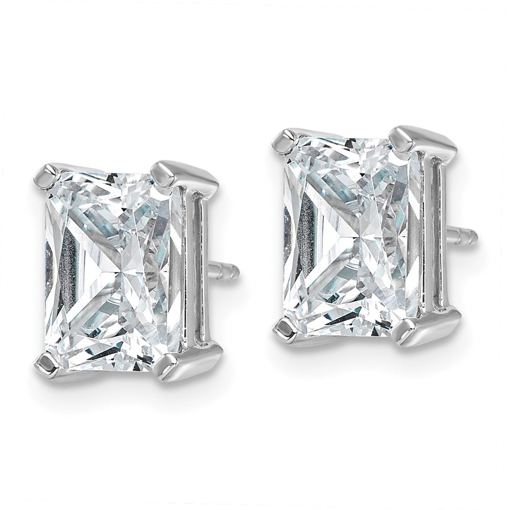 True Origin Lab Grown Diamond VS+ F+ Radiant Four Prong Heavy Weight Complete Stud Earrings