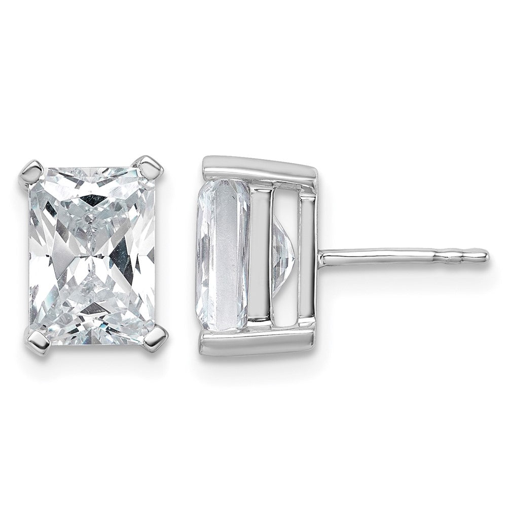 True Origin Lab Grown Diamond VS+ F+ Radiant Four Prong Heavy Weight Complete Stud Earrings