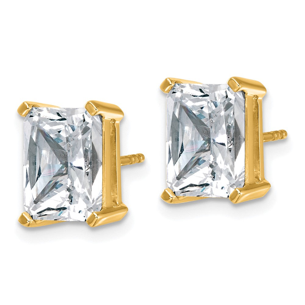 True Origin Lab Grown Diamond VS+ F+ Radiant Four Prong Heavy Weight Complete Stud Earrings