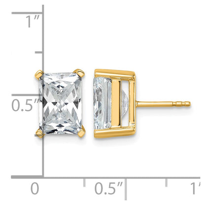True Origin Lab Grown Diamond VS+ F+ Radiant Four Prong Heavy Weight Complete Stud Earrings