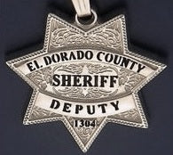 El Dorado County Sheriff Department Badge Pendant / Necklace