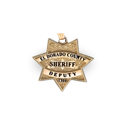 El Dorado County Sheriff Department Badge Pendant / Necklace