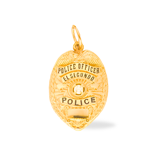 El Segundo Police Department Small Badge Pendant - Gold