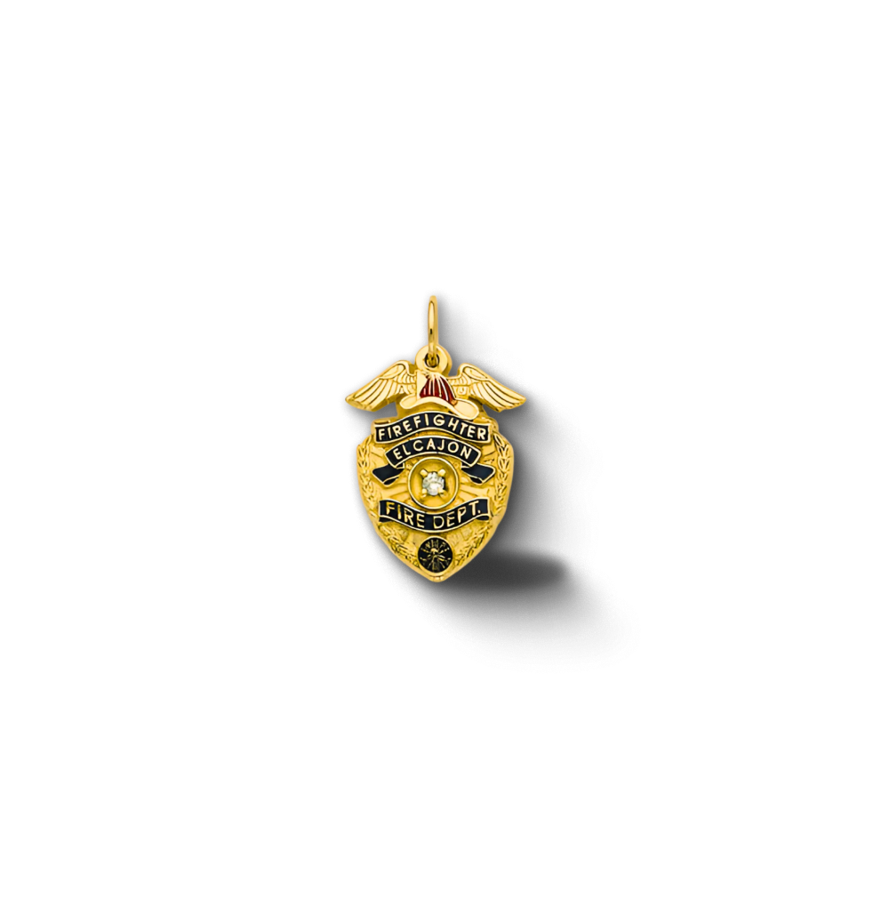 El Cajon Fire Department Badge Pendant
