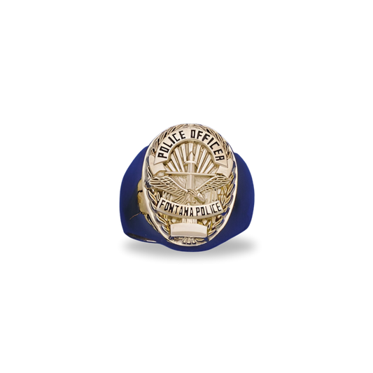 Fontana Police Department Large Badge Ring