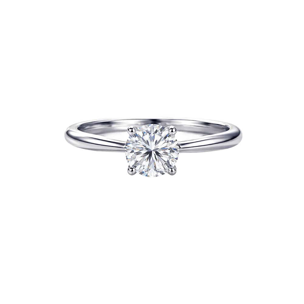 Lab Grown Round Brilliant Solitaire Ring - Diamond