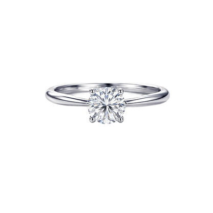 Lab Grown Round Brilliant Solitaire Ring - Diamond