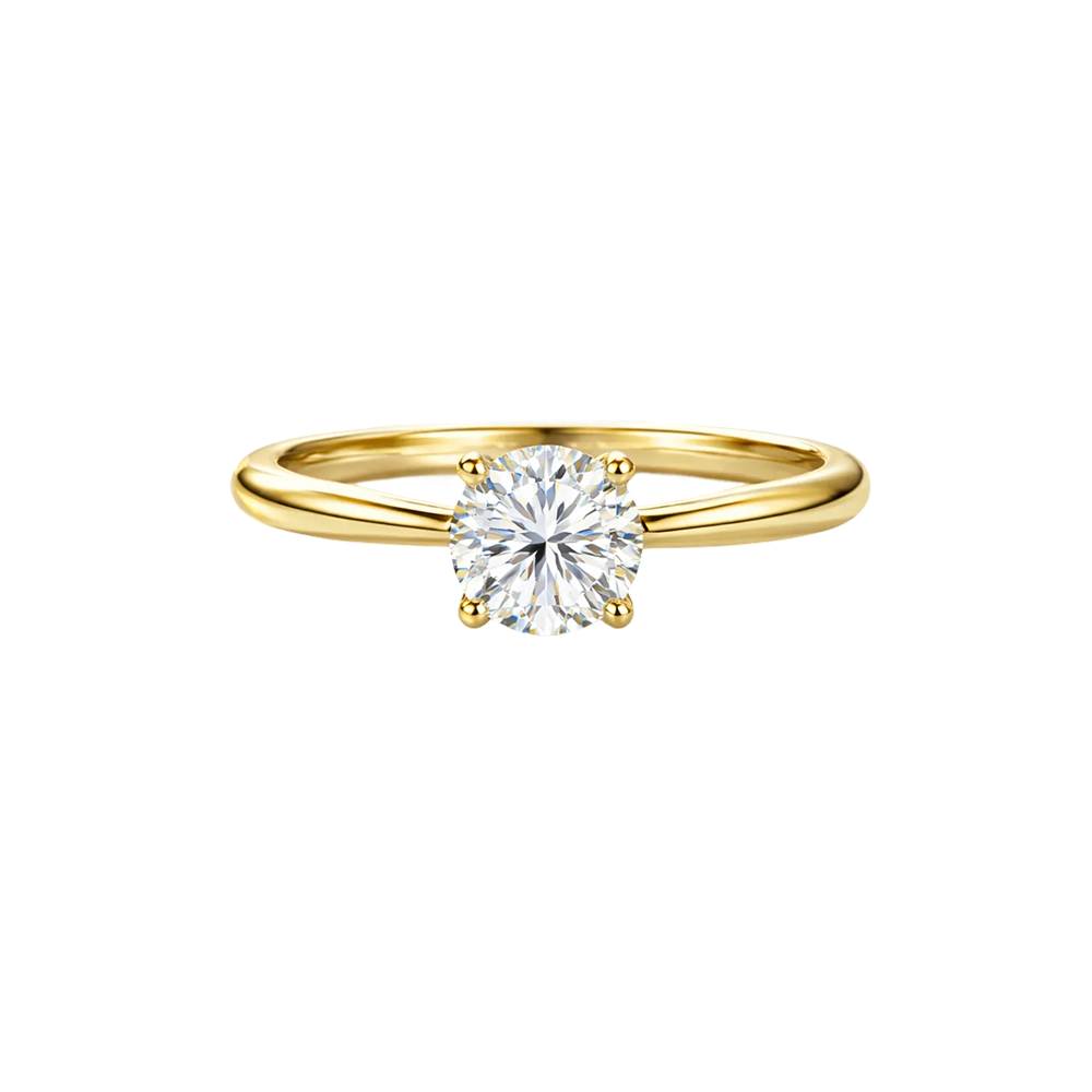 Lab Grown Round Brilliant Solitaire Ring - Diamond