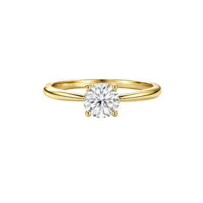 Lab Grown Round Brilliant Solitaire Ring - Diamond