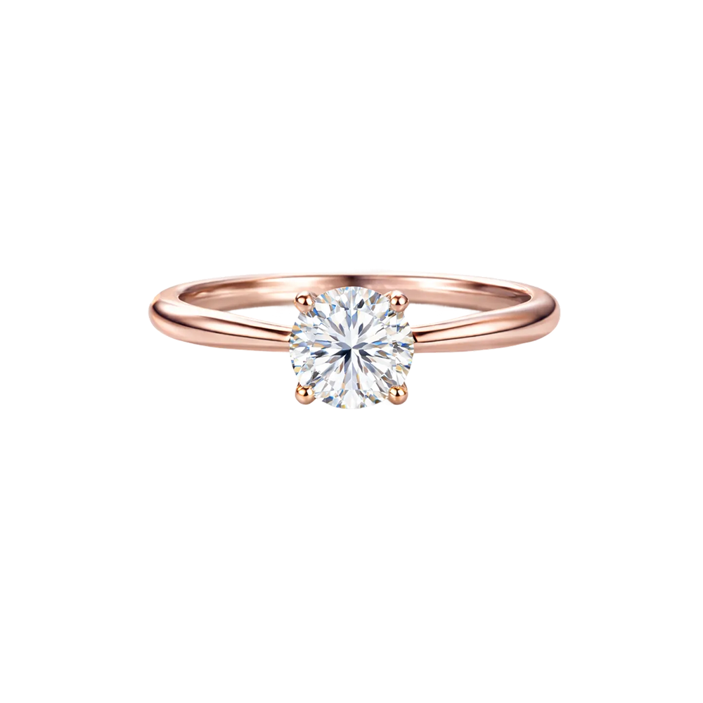 Lab Grown Round Brilliant Solitaire Ring - Diamond