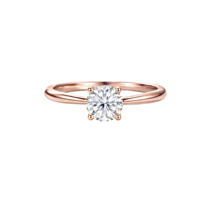 Lab Grown Round Brilliant Solitaire Ring - Diamond