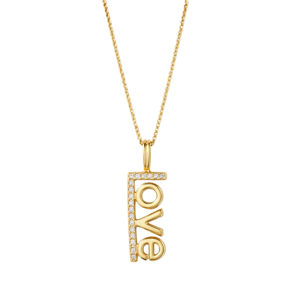 Love Diamond Necklace - 14k gold