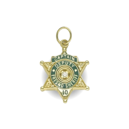 Fresno County Sheriff Department Star Badge Pendant