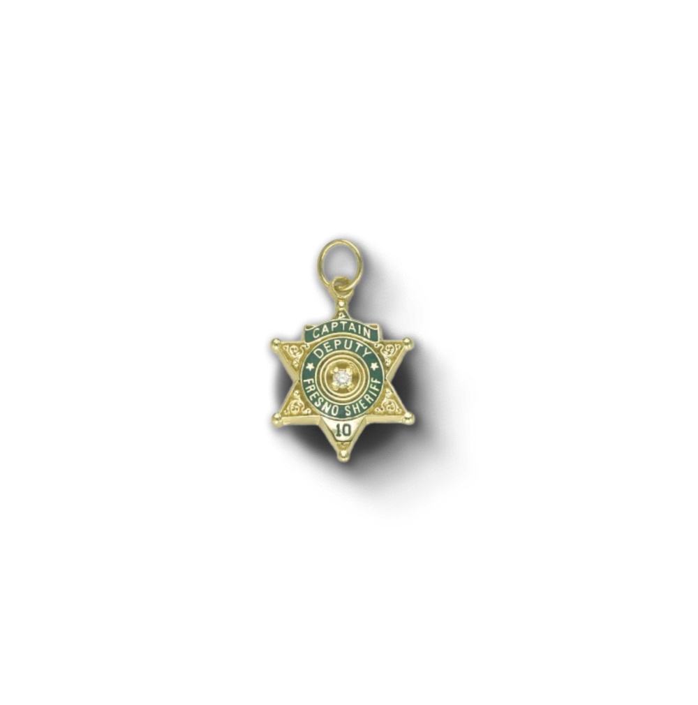 Fresno County Sheriff Department Star Badge Pendant