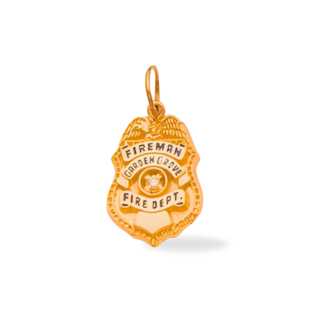 Garden Grove Fire Department Badge Pendant