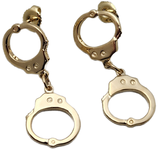 Hand Cuff Earrings - Gold