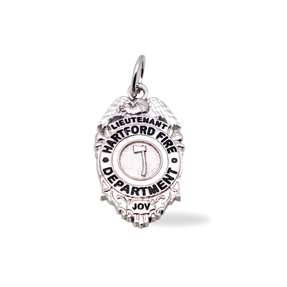 Hartford CT Fire Department Badge Pendant