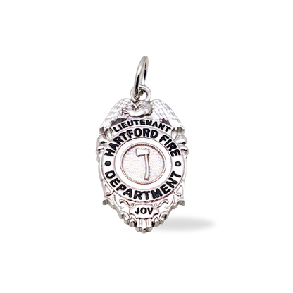 Hartford CT Fire Department Badge Pendant
