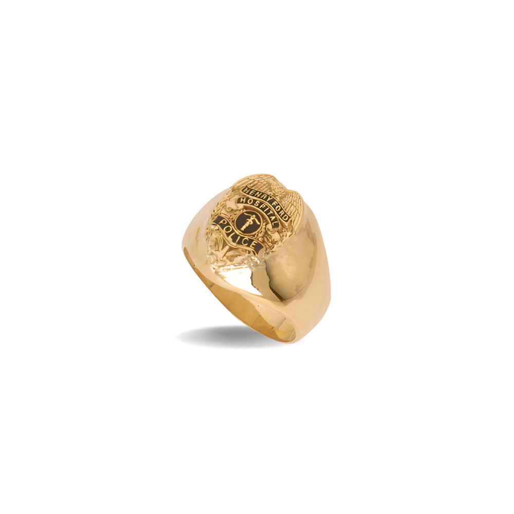 Henry Ford Hospital Police Medium Size Badge Ring – jewelryfactory.com