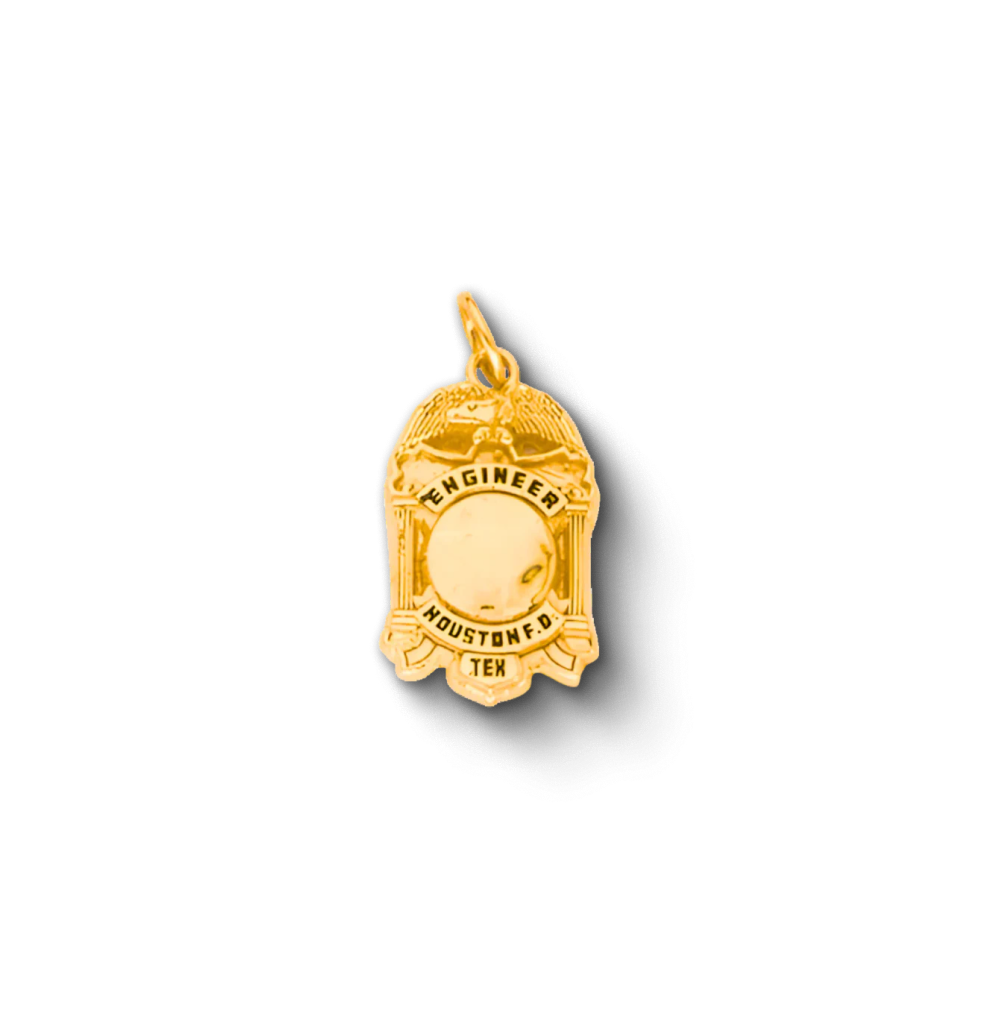 Houston Fire Department Badge Pendant